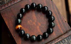Black Onyx & Tiger Eye Bracelet -Malas and Bracelets My Zen Temple