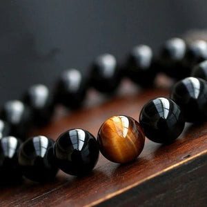 Black Onyx & Tiger Eye Bracelet – Strength - My Zen Temple