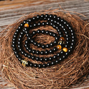 Black Onyx & Tiger Eye Mala -Malas and Bracelets My Zen Temple