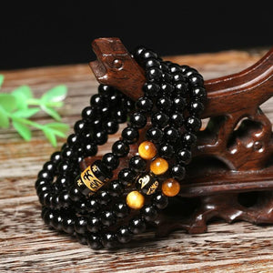 Black Onyx & Tiger Eye Mala -Malas and Bracelets My Zen Temple