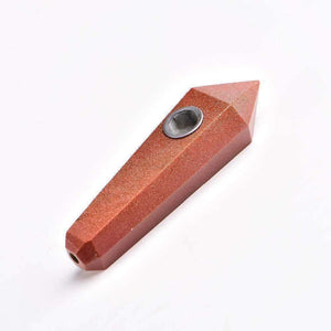 Brown Sandstone Crystal Pipe -Crystal Pipes My Zen Temple