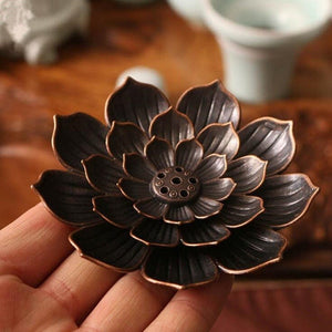 Buddhism Lotus Incense Burner -Incense & Incense Burners My Zen Temple