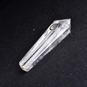 Clear Quartz Smoking Pipe – Cleansing - My Zen Temple