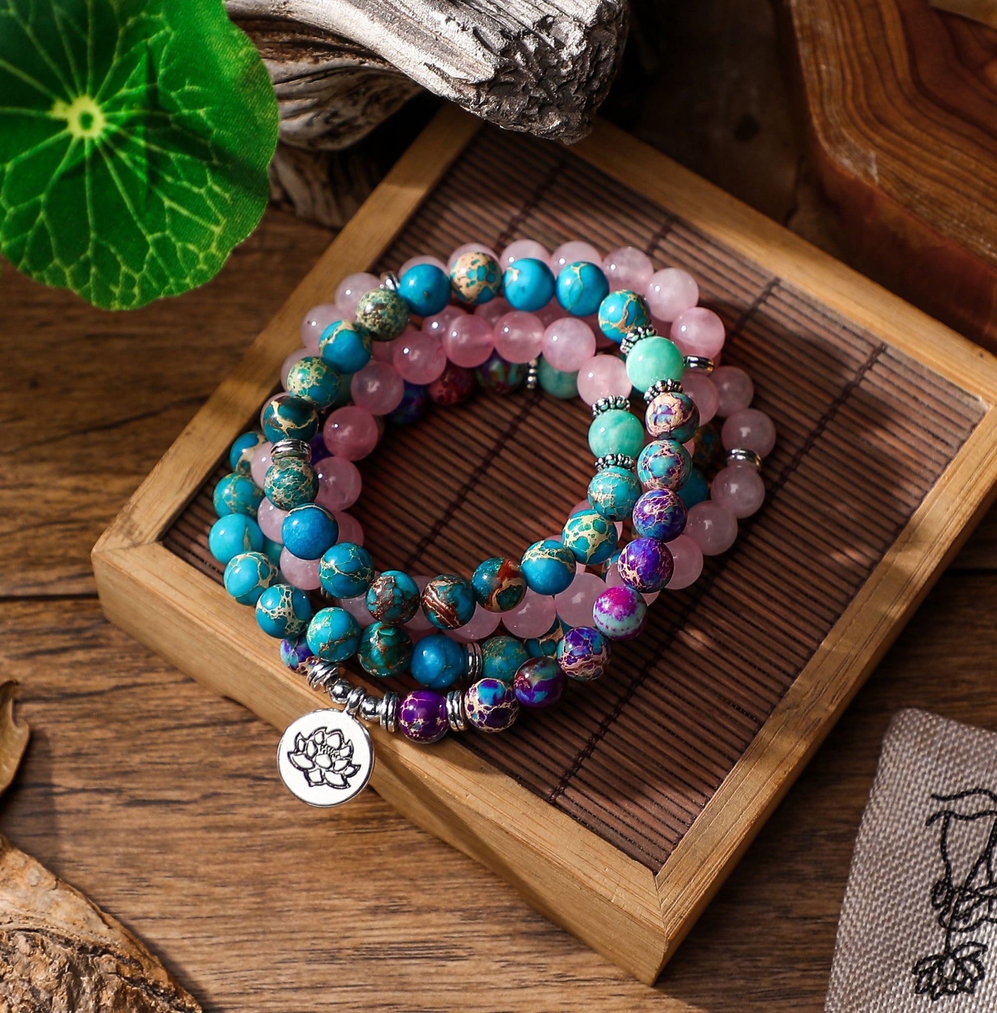 Colorful 108 beads Buddhist Mala Bracelet -Malas and Bracelets My Zen Temple