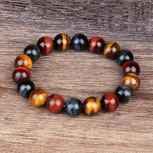 Colorful Tiger eyes Beads Bracelet -Malas and Bracelets My Zen Temple