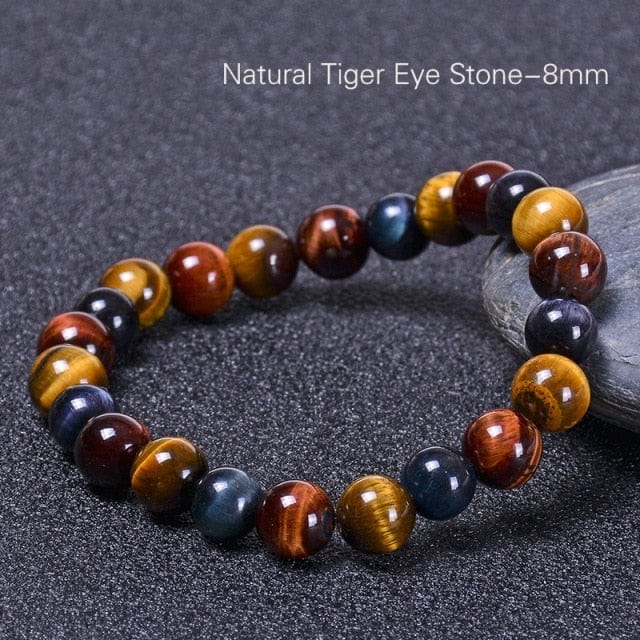 Colorful Tiger eyes Beads Bracelet -Malas and Bracelets My Zen Temple