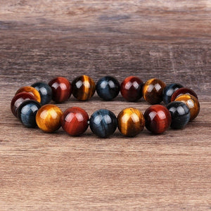 Colorful Tiger eyes Beads Bracelet -Malas and Bracelets My Zen Temple