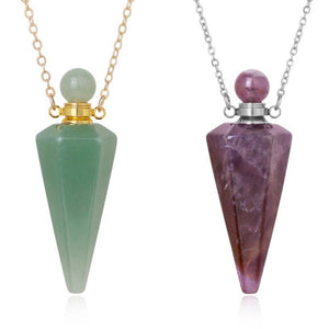 Crystal Perfume Bottle Necklace – Healing - My Zen Temple
