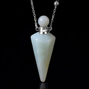 Crystal Perfume Bottle Necklace – Healing - My Zen Temple