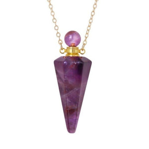 Crystal Perfume Bottle Necklace – Healing - My Zen Temple
