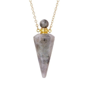 Crystal Perfume Bottle Necklace – Healing - My Zen Temple