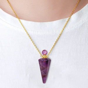 Crystal Perfume Bottle Necklace – Healing - My Zen Temple
