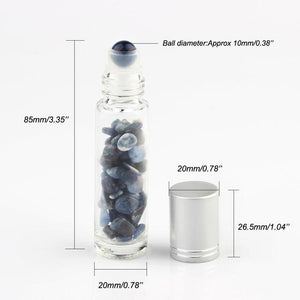 Crystal Roller Bottle – 12 Gemstones - My Zen Temple