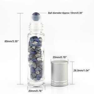 Crystal Roller Bottle – 12 Gemstones - My Zen Temple