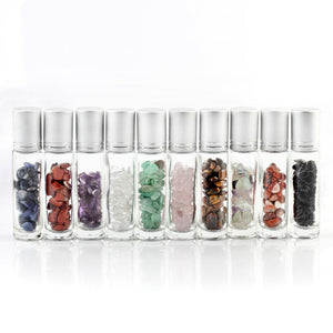 Crystal Roller Bottle – 12 Gemstones - My Zen Temple