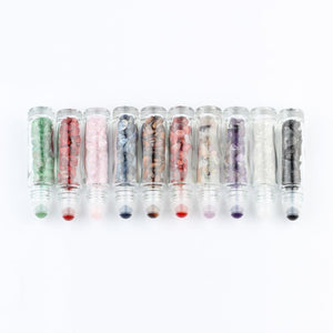 Crystal Roller Bottle – 12 Gemstones - My Zen Temple