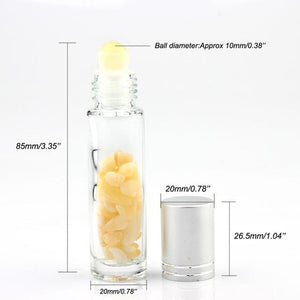 Crystal Roller Bottle – 12 Gemstones - My Zen Temple
