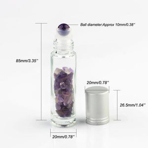 Crystal Roller Bottle – 12 Gemstones - My Zen Temple