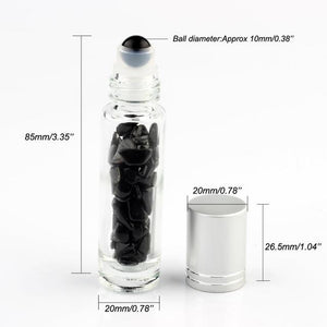 Crystal Roller Bottle – 12 Gemstones - My Zen Temple