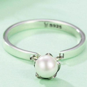 Dew Pearl Silver Ring -Rings My Zen Temple