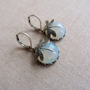Dragonfly Vintage Bronze Earrings -Earrings My Zen Temple