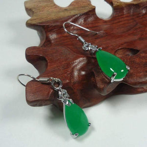 Green Jade Earrings -Earrings My Zen Temple