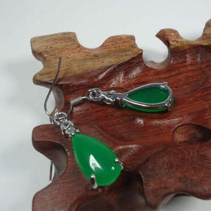 Green Jade Earrings -Earrings My Zen Temple