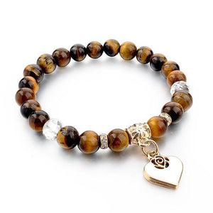 Heart Charm Beads Bracelet -Malas and Bracelets My Zen Temple