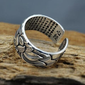 Heart Sutra & Lotus Ring -Rings My Zen Temple