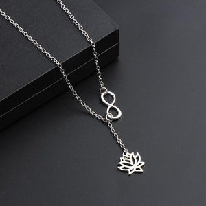 Infinity Lotus Necklace – Growth - My Zen Temple