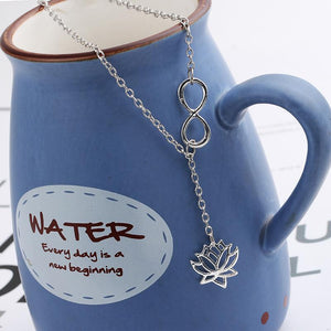 Infinity Lotus Necklace – Growth - My Zen Temple
