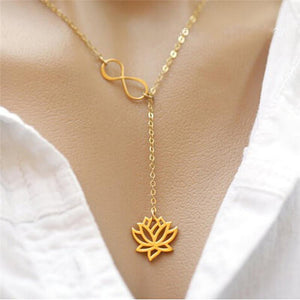 Infinity Lotus Necklace – Growth - My Zen Temple