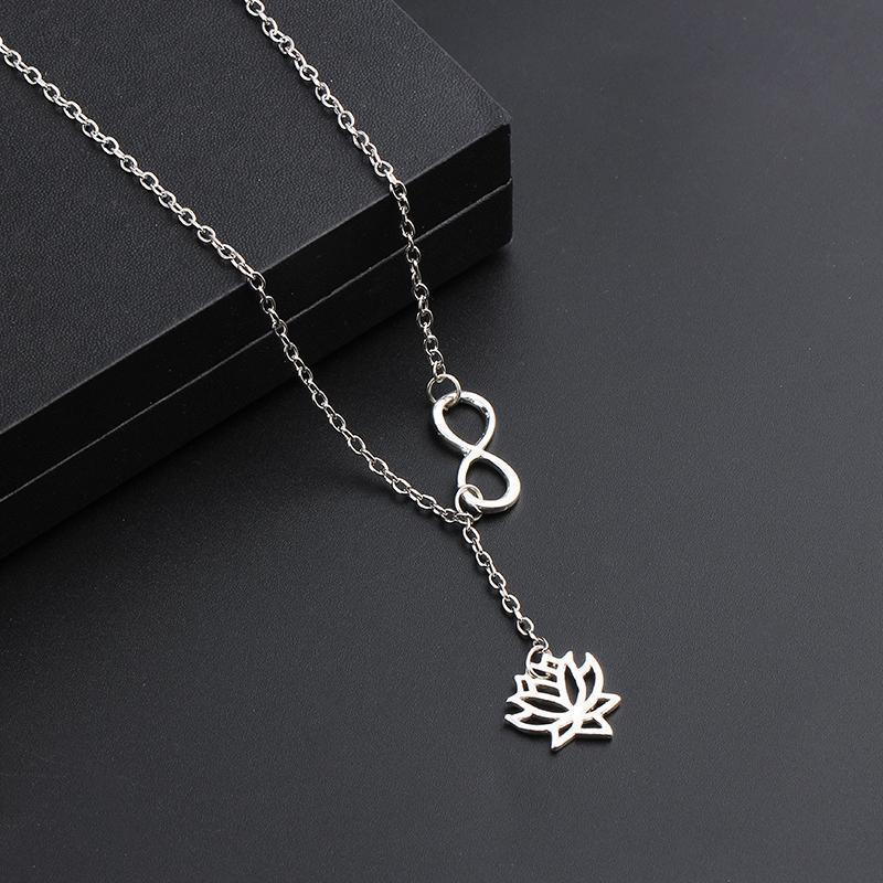 Infinity Lotus Necklace -Necklaces My Zen Temple