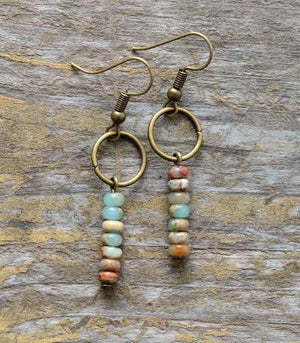 Jasper Dangle Earrings – Grounding - My Zen Temple