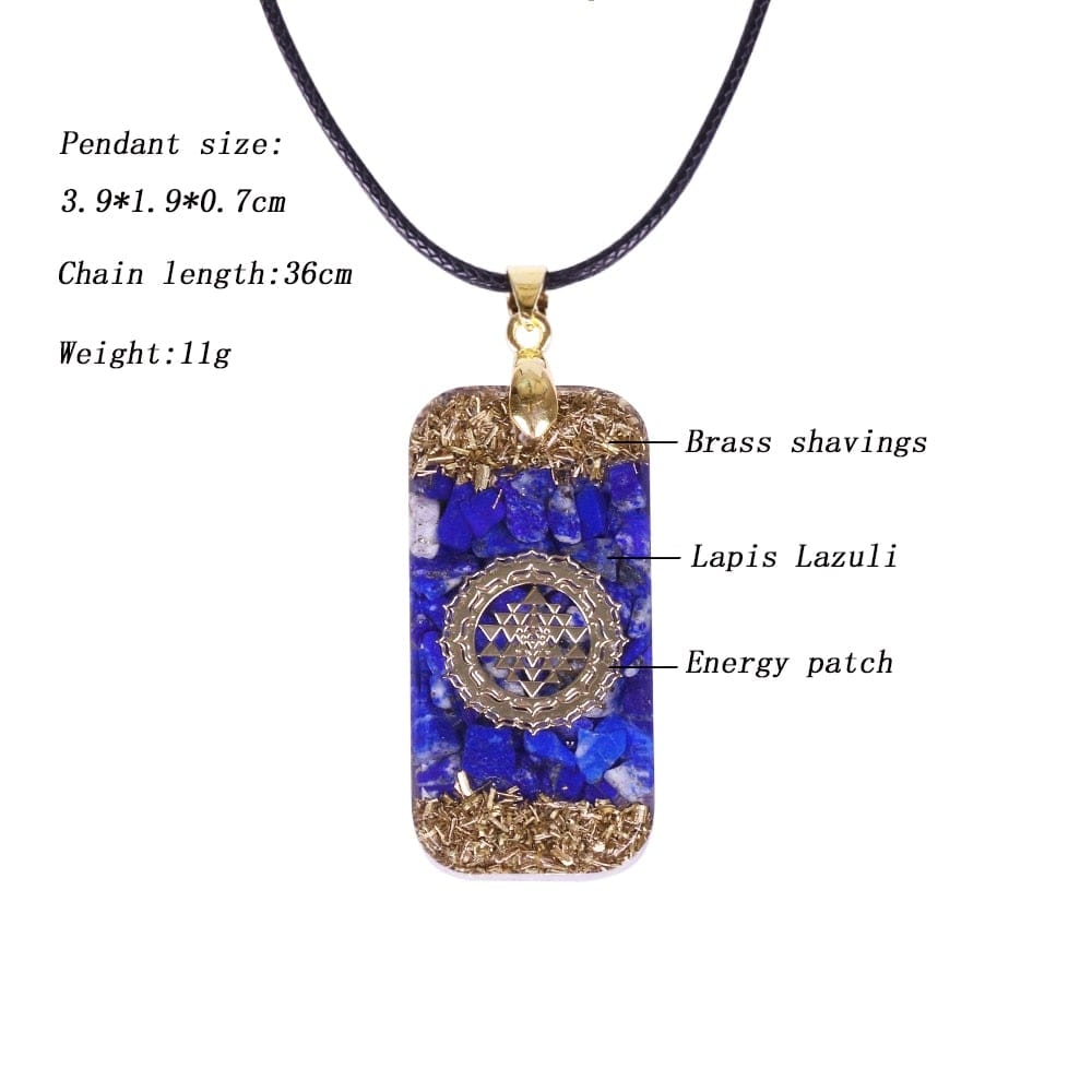 Lapis Lazuli Orgone Energy Necklace -Necklaces My Zen Temple