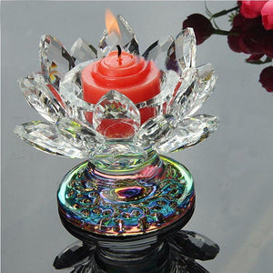 Lotus Flower Candle Holder - Abundance - My Zen Temple