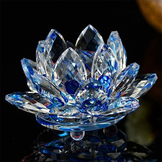 Lotus Flower Glass &quot;Tranquility&quot; -Decoration Objects My Zen Temple