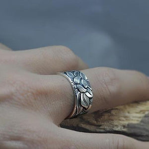 Lotus Silver Ring – Mindfulness - My Zen Temple
