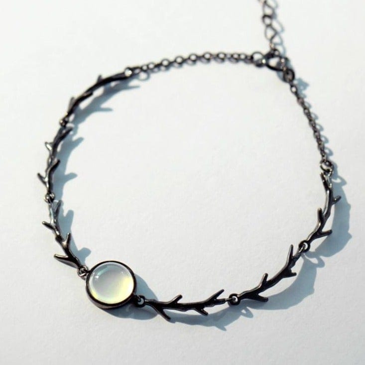 Moonstone Branch Bracelet s925 Silver -Malas and Bracelets My Zen Temple