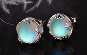 Moonstone Stud Earrings – Elegance - My Zen Temple