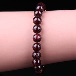 Natural Red Garnet Bead Bracelet -Malas and Bracelets My Zen Temple