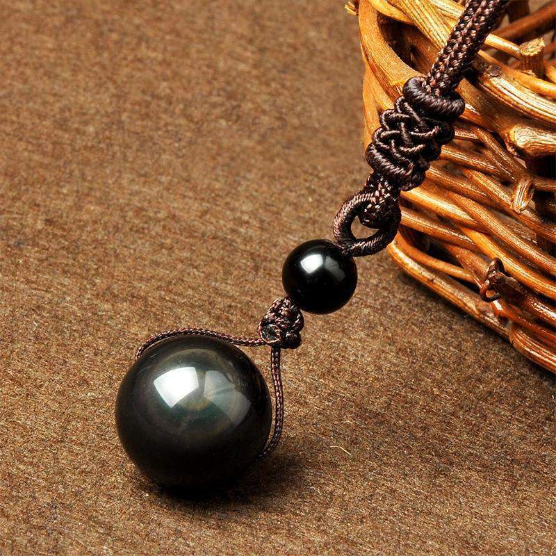 obsidian eye necklace necklaces my zen temple 423718