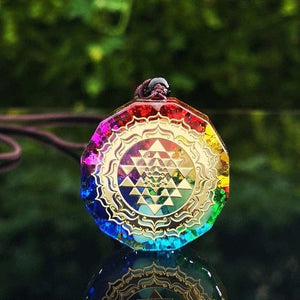 Orgonite Sri Yantra Necklace – Protection - My Zen Temple
