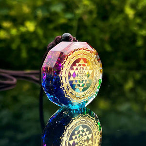 Orgonite Sri Yantra Necklace – Protection - My Zen Temple