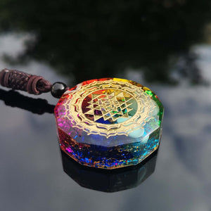 Orgonite Sri Yantra Necklace – Protection - My Zen Temple