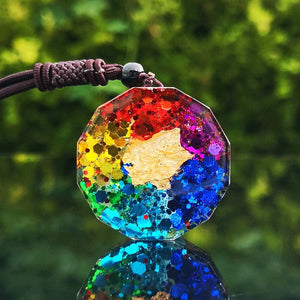 Orgonite Sri Yantra Necklace – Protection - My Zen Temple