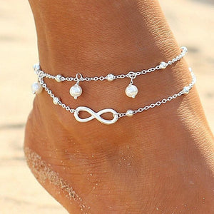 Pearl Infinity Anklet -Anklets My Zen Temple
