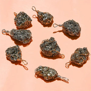 Raw Pyrite Necklace – Abundance - My Zen Temple