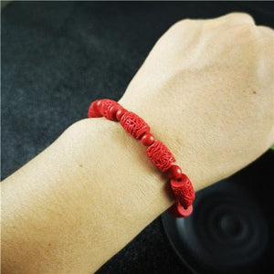 Red Cinnabar Bracelet – Prosperity - My Zen Temple