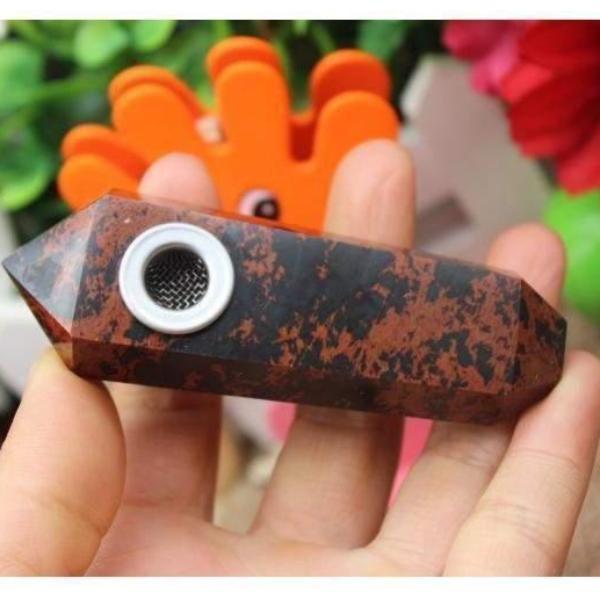 Red Jasper Crystal Pipe -Crystal Pipes My Zen Temple
